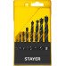 STAYER ″M-type″ 8 шт., 3-4-5-6-7-8-9-10, набор спиральных сверл по дереву