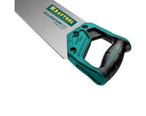 Ножовка для точного реза ″Alligator Fine 11″, 550 мм, 11 TPI 3D зуб, KRAFTOOL