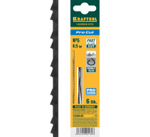 Полотна для лобзика, с двойным зубом, №5, 130мм, 6шт, KRAFTOOL ″Pro Cut″ 15340-05