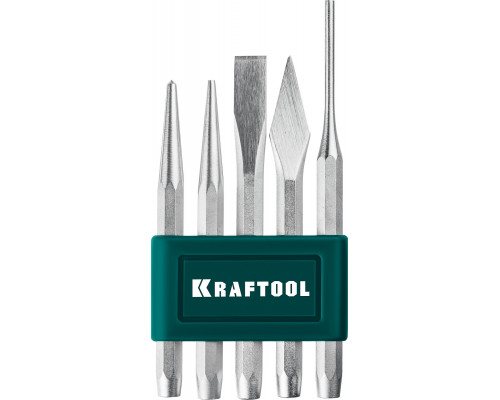 KRAFTOOL GRAND-5 набор зубил и кернеров, 5 предметов
