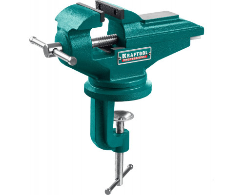 Стальные настольные тиски KRAFTOOL MINI 65 мм