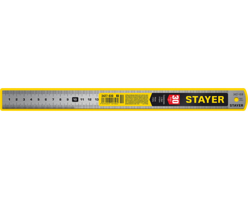 STAYER длина 0.3 м, нержавеющая линейка, Professional (3427-030)