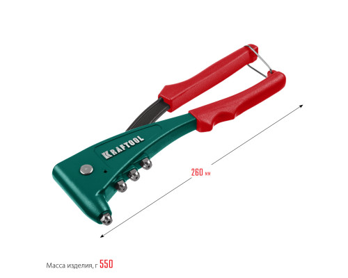 KRAFTOOL X-5F заклепочник с функцией FIX (удержание заклепки) в кейсе
