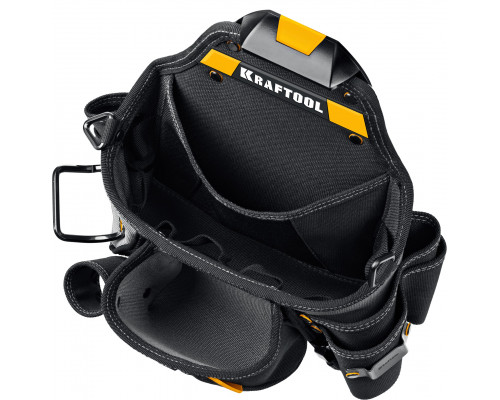 KRAFTOOL KPB-20 с быстросъёмным креплением FastClip, плечевой ремень, 20 карманов и петель, 320 х 310 мм, поясная сумка (38767)