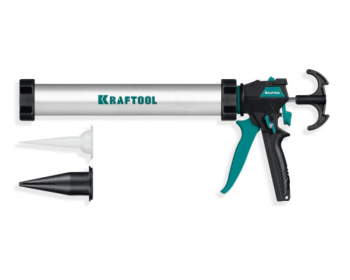 KRAFTOOL ULTRA 600 мл, регулировка силы давления, вариативная антикапельная система, универсальный закрытый пистолет для герметика (06677-60)