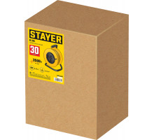 STAYER M-315, ПВС, 3 x 1.5 мм2, 30 м, 3500 Вт, силовой удлинитель на катушке (55078-30)