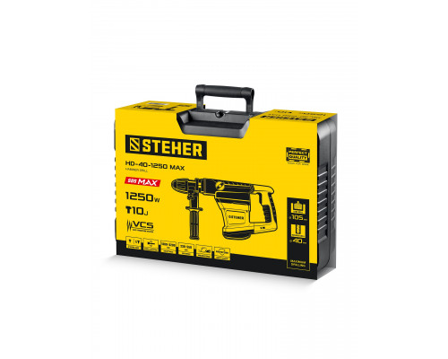 STEHER 40 мм, 1250 Вт, перфоратор SDS-Max (HD-40-1250 MAX)
