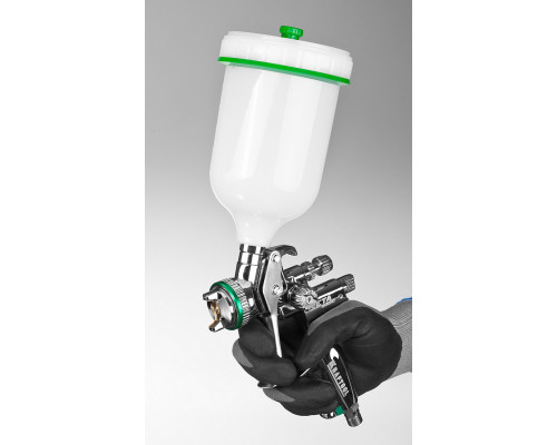 Краскопульт пневматический KRAFTOOL ″PRO″ Jeta 4000 HVLP c верхним бачком, 1.3мм