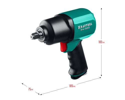 KRAFTOOL PW-900 ударный пневматический гайковерт, 1/2″, 880 Нм