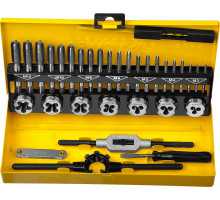 STAYER MaxCut 32 предмета, набор метчиков комплектных и плашек, легированная сталь