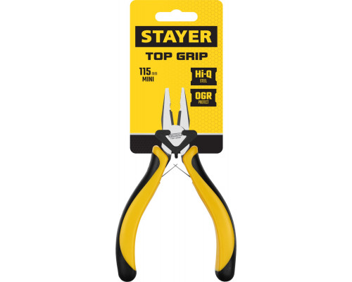 Мини плоскогубцы STAYER 115 мм TopGrip
