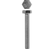 Болт с шестигранной головкой, DIN 933, M10x35 мм, 4 шт, кл. пр. 5.8, оцинкованный, ЗУБР
