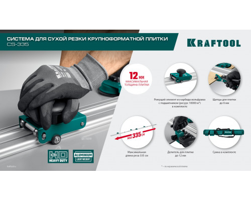 KRAFTOOL CS-335 22х6 мм, Режущий элемент для системы сухой резки крупноформатной плитки (33250-5)