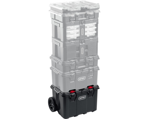 Ящик-тележка на колесах KETER STACKNROLL, 21″