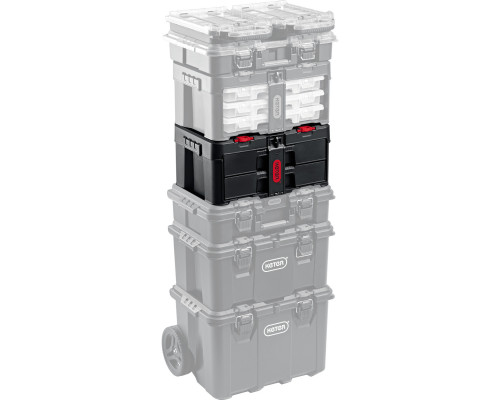 KETER STACKNROLL, 481 х 332 х 233 мм, (19″), пластиковый ящик с выдвижными полками (38407)