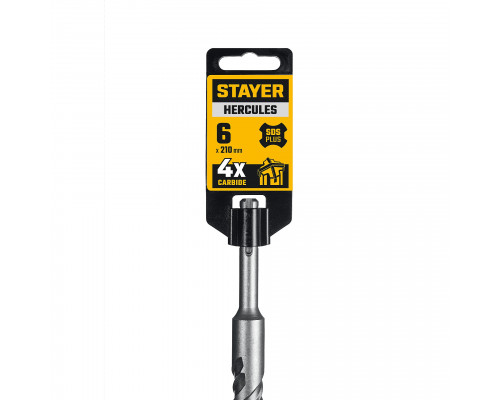 STAYER HERCULES-4Х 6x210 мм, SDS-plus бур (29290-210-06)