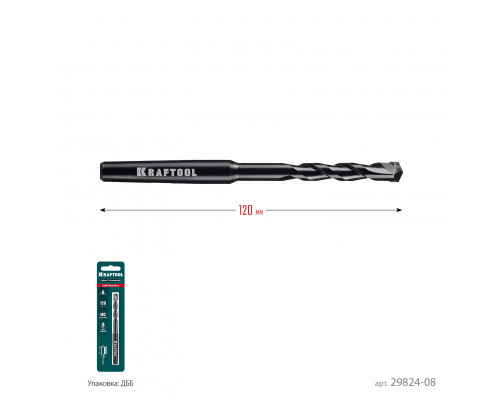 KRAFTOOL d 8 мм, Центрирующее сверло (29824-08)