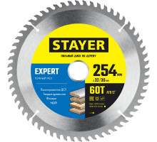 STAYER EXPERT 254 x 32/30мм 60Т, диск пильный по дереву, точный рез