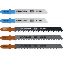 Набор полотен URAGAN, T101B,T144D,T101D,T118A,Т118B, по дереву и металлу, 5 предметов