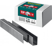 KRAFTOOL 19 мм скобы для степлера плоские тип 53F, 5000 шт