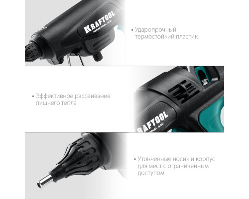KRAFTOOL Industrial 400 пистолет термоклеевой электрический, d 11-12 мм 50 г/мин
