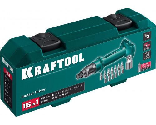 ID-15 отвертка ударно-поворотная 15 предм, KRAFTOOL