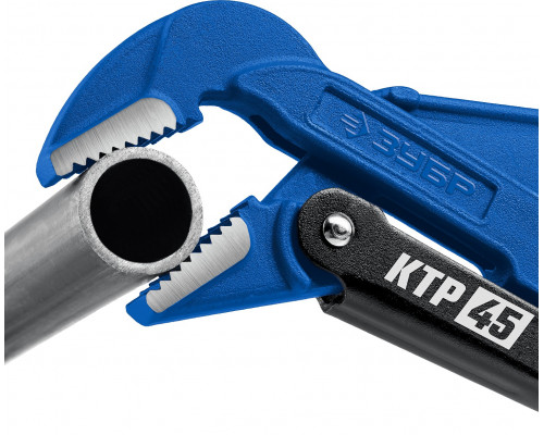 ЗУБР КТР-45, №1, ключ трубный, изогнутые губки