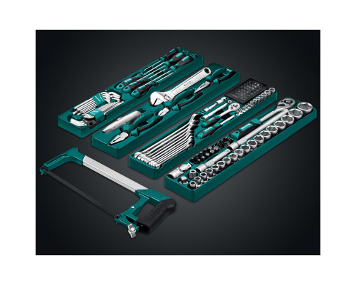KRAFTOOL GRAND-152, 152 предм., (1/2″+1/4″), Универсальный набор инструмента (27978-H152)