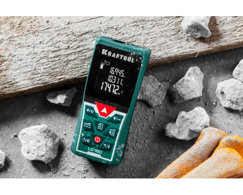 KRAFTOOL LD-150, 5 см - 150 м, лазерный дальномер (34767)