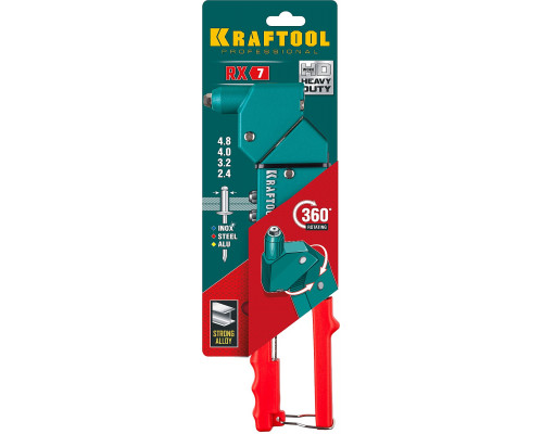 KRAFTOOL RX-7 поворотный заклепочник 360°