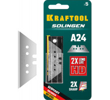 KRAFTOOL SOLINGEN А24 лезвия трапециевидные, 5 шт