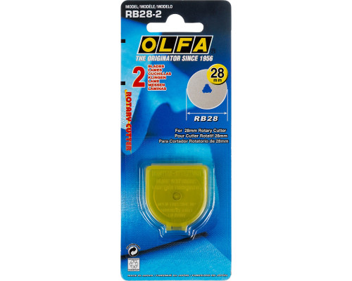 Лезвие OLFA специальное, круговое, 28мм, 2шт