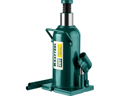 KRAFTOOL KRAFT-LIFT 20т, 244-449мм домкрат бутылочный гидравлический, KRAFT BODY