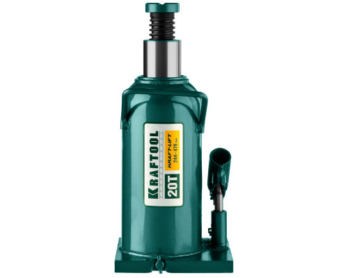 KRAFTOOL KRAFT-LIFT 20т, 244-449мм домкрат бутылочный гидравлический, KRAFT BODY