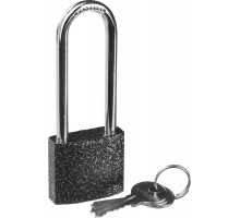 Замок STAYER ″STANDARD″ навесной, металлический корпус, удлиненная закаленная дужка, 38мм