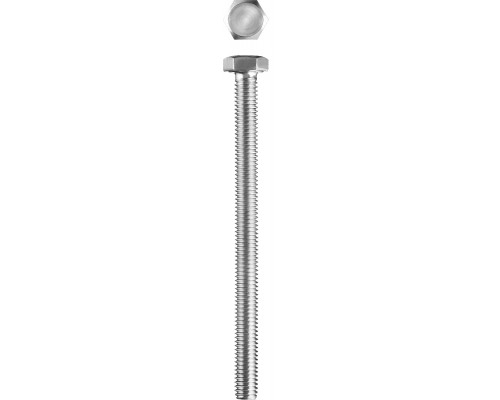 Болт ГОСТ 7798-70, M6 x 80 мм, 5 кг, кл. пр. 5.8, оцинкованный, ЗУБР