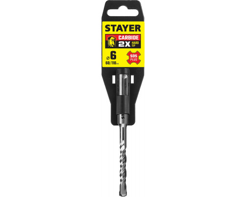 STAYER Бур SDS-plus 6 x 110 мм