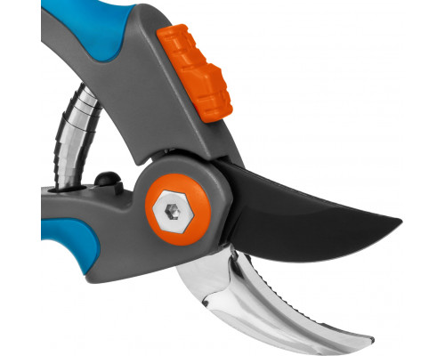 Плоскостной секатор GRINDA PROLine P-55 205 мм с двухкомпонентными рукоятками