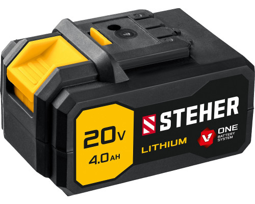 STEHER 20В, Li-Ion, 4 Ач, тип V1, аккумуляторная батарея. V1-20-4