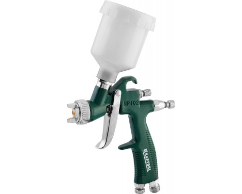 Краскопульт пневматический KRAFTOOL AirKraft Mini, HVLP, c верхним бачком, 1,0мм