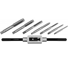 STAYER MaxCut 8 предметов, набор метчиков, инструментальная сталь