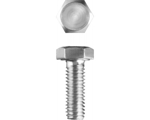 Болт ГОСТ 7798-70, M5 x 14 мм, 5 кг, кл. пр. 5.8, оцинкованный, ЗУБР