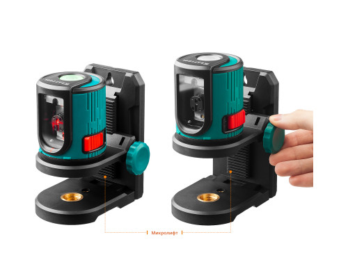 KRAFTOOL CL 20 #4 нивелир лазерный, 20 м, IP54, точн. +/-0,2 мм/м, держатель, штатив, в кейcе