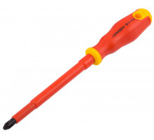 Отвертка STAYER ″PROFI″ ″ELECTRO″ диэлектрическая до 1000В, двухкомп рукоятка, PH № 3 х 150мм