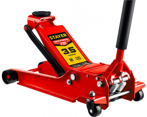 STAYER F-37 3.5т 98-535мм подкатной домкрат универсальный для СТО, RED FORCE
