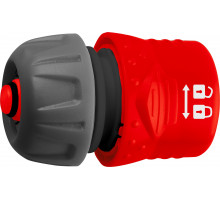 GRINDA GF-34, 3/4″, соединитель быстросъёмный для шланга, с автостопом, с запирающим механизмом