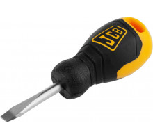 Отвертка JCB, хромомолибденовая сталь S2, двухкомпонентная рукоятка, магнитный наконечник, SL 6,5х40мм
