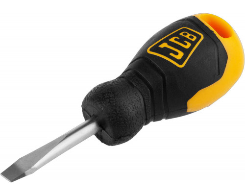 Отвертка JCB, хромомолибденовая сталь S2, двухкомпонентная рукоятка, магнитный наконечник, SL 6,5х40мм