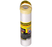 Пленка STAYER ″PROFESSIONAL″ защитная с клейкой лентой ″МАСКЕР″, HDPE, 9мкм, 1,4х15м