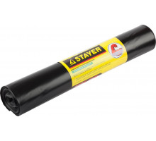 Строительные мусорные мешки Stayer 240л, 10шт, особопрочные, чёрные, HEAVY DUTY